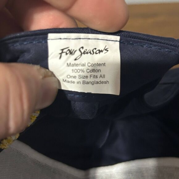 Four Seasons Diana Project Snapback Cap Hat One Size Black 100% Cotton Vintage - Picture 6 of 6